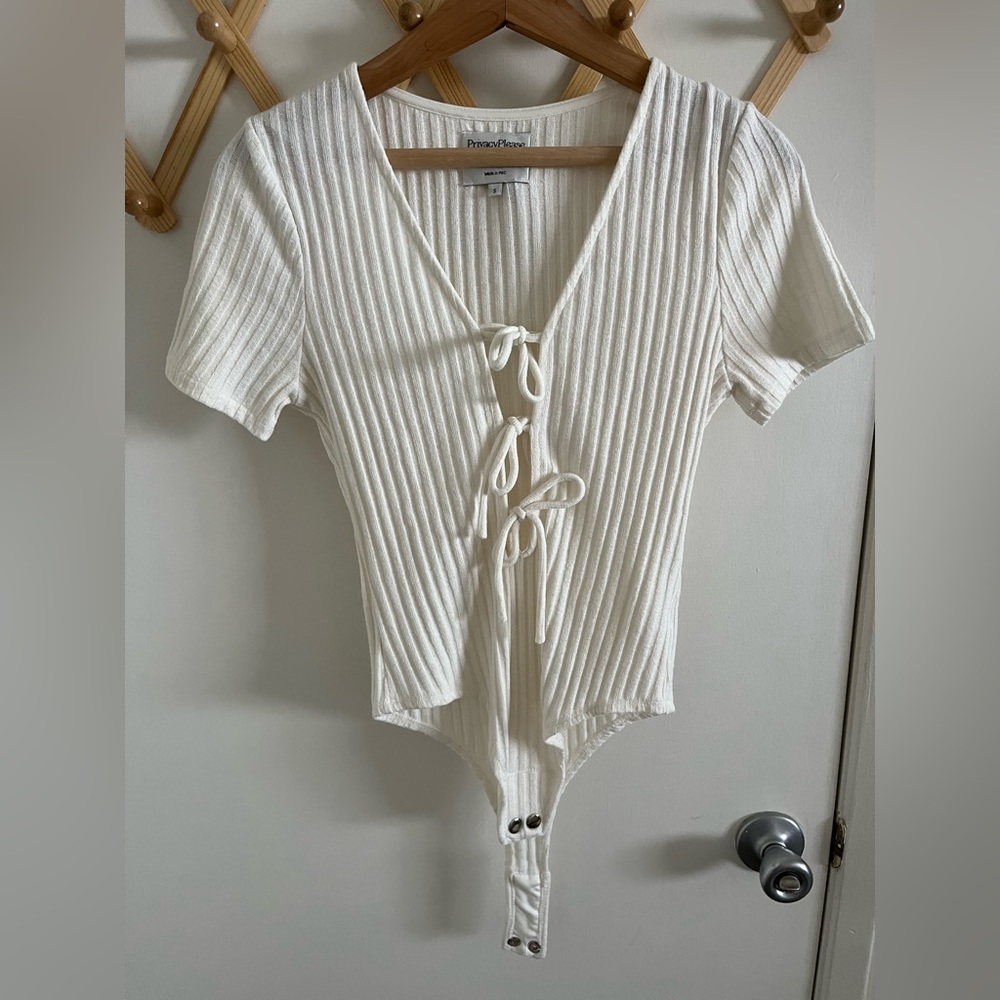 Ribbed Privacy Please Bodysuit